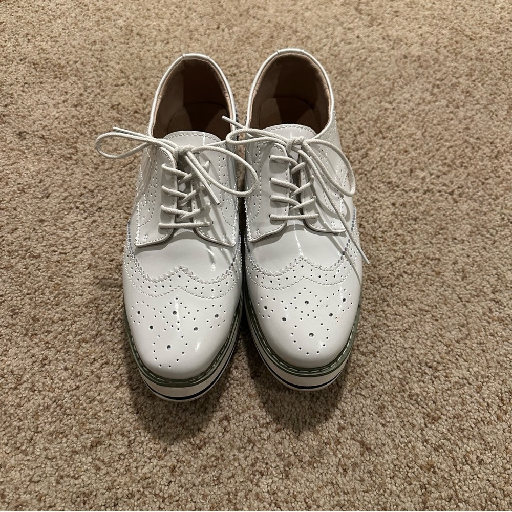White Oxford Shoes